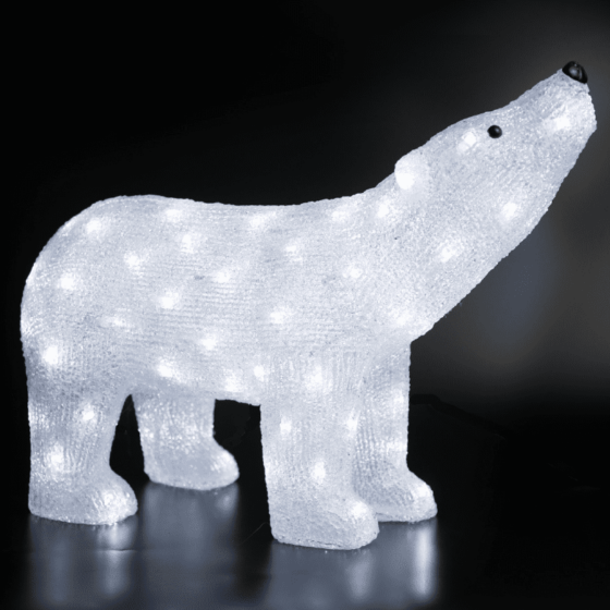 Acrylic Head Up Bear 120 Led Λευκα Ip44 55*17