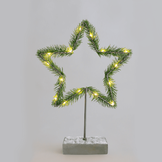 "Star Table Lights" 15 Mini Led Ww Λ/Κια Μπ/Ριεσ (2Aa) Ip20 H40Cm