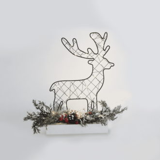 "Reindeer Table Lights" 30 Mini Led Ww Λ/Κια Μπ/Ριεσ (3Aa) Ip20 25X5X30Cm