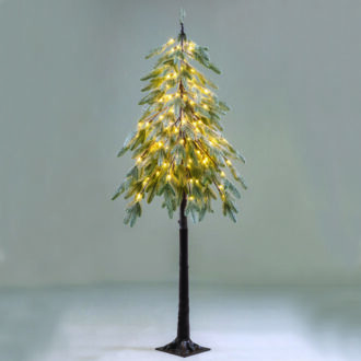 Snowy Green Pine Tree 120 Ww Led Λαμπ. Ανταπτ:4