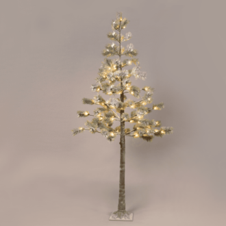 "Snow Pine Tree" 128 Ww Led Λαμπακ.ανταπτ.(24Vdc) Ip44 26X26X240Cm 3M Kαφε Καλ. Τροφ.