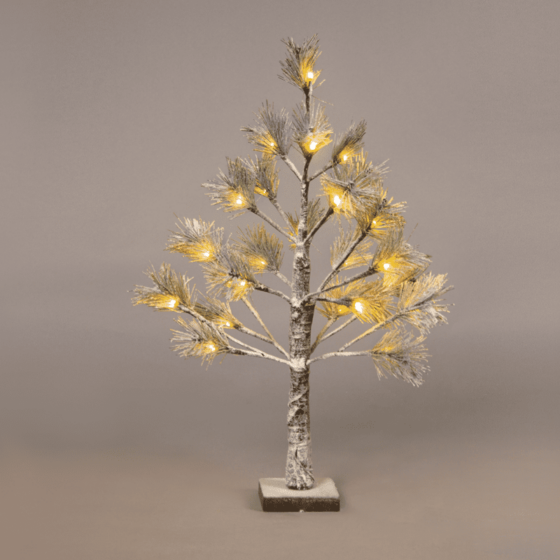 "Snow Pine Tree" 24 Ww Led Λαμπακ.ανταπτ.(24Vdc) Ip44 10X10X60Cm 3M Kαφε Καλ. Τροφ.