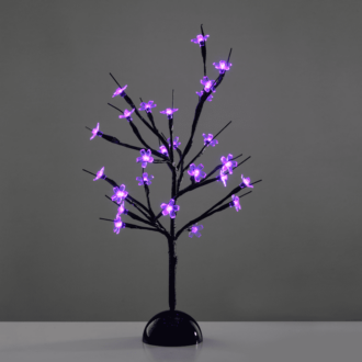 "Table Tree" 25 Led Σχεδιο Λαμπακ Με Μπαταρια 3Xaa Μωβ Ip20 10X10X45Cm