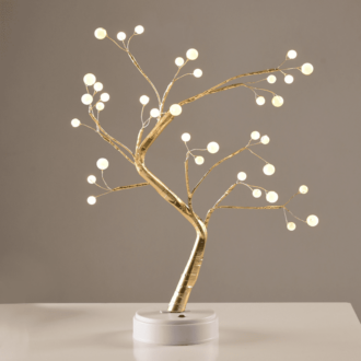 “Tree With Ball Lights” 36 Led Λαμπακ Μπαταρ(3Xaa)/Usb Θερμο Λευκο Ip20 50Cm