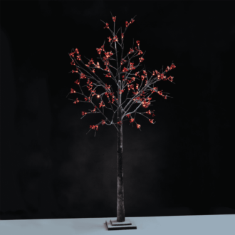 "Snow Red Berry Tree" 96 Ww Led Λαμπακ.ανταπτ.(24Vdc) Ip44 24X24X180Cm 3M Kαφε Καλ. Τροφ.