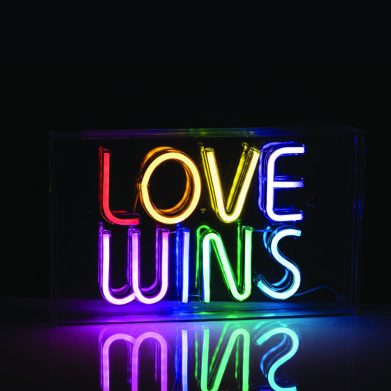 Love Wins 120 Neon Led Λαμπ Usb Καλ 2M Πολυχρωμα Ip20 31*4