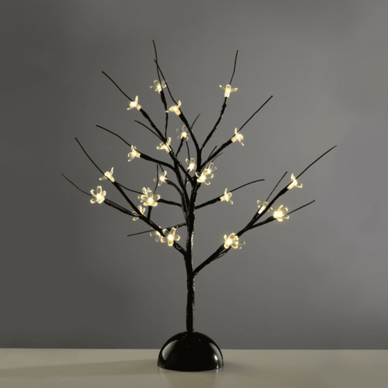 "Table Tree" 25 Led Σχεδιο Λαμπακ Με Μπαταρια 3Xaa Θερμο Λευκο Ip20 10X10X45Cm