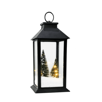 "“Plastic Lantern” Φαναρακι-Δεντρο 10 Led Λαμπακιa Μπαταρ(3Xaaa) Θερμο Λευκο Ip20 14X14X30Cm