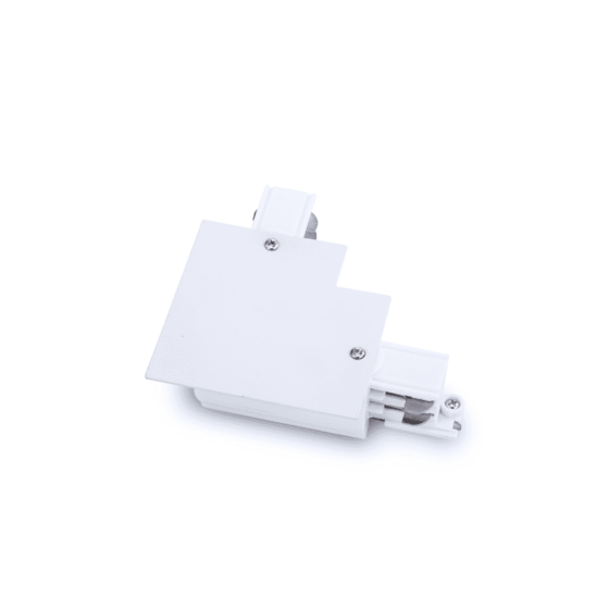 White 90º Connector For 4 Wire Recessed