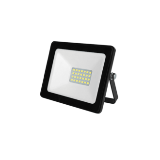 Black Led Smd Flood Luminaire Ip66 20W Blue 230V