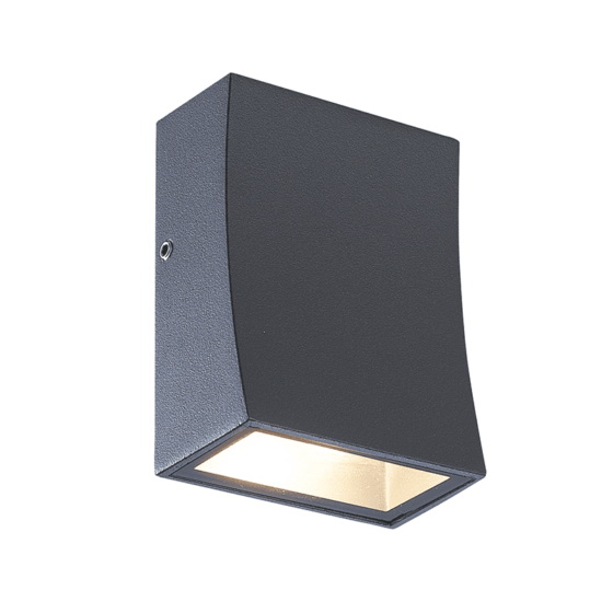 Led Hp Wall Luminaire 3W 110Lm 89° 230V Ac 3.000K Dark Grey Cri80 Ip65 30.000Hrs