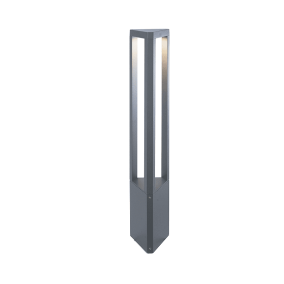 Led Hp Post Luminaire 8W 420Lm 45° 230V Ac 3.000K Dark Grey Cri80 Ip65 30.000Hrs