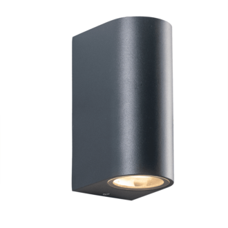 Gu10 Wall Luminaire 230V Ac Dark Grey Ip65 Max.2X35W