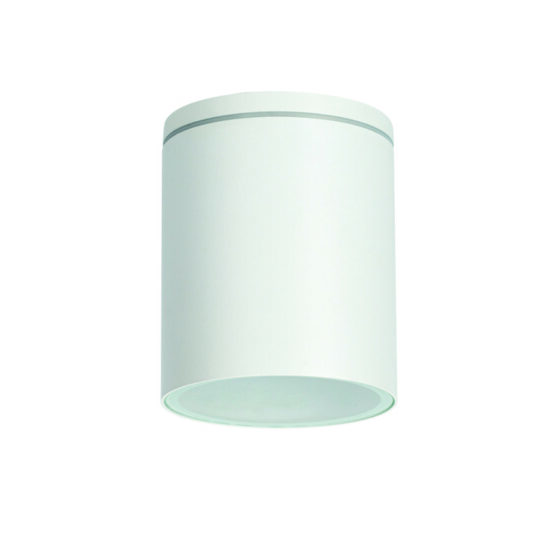 Gu10  Round Ceiling Luminaire 230V Ac Matt White Ip65 Gu10 Max.35W