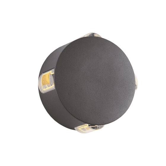 Led Hp Wall Luminaire 5W 170Lm 15° 230V Ac 3.000K Dark Grey Cri80 Ip54 30.000Hrs