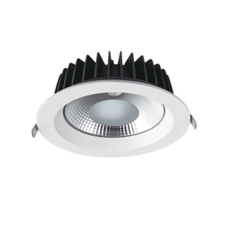 Led Λευκο Χωνευτο Φωτιστικο 20W 3000K 2500Lm 90° 230V Ac Ra80 Φ140*63Mm 5Yrs