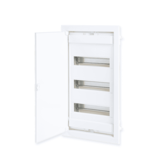 Flush Mounting 36+6 Modules 3 Rows White Door