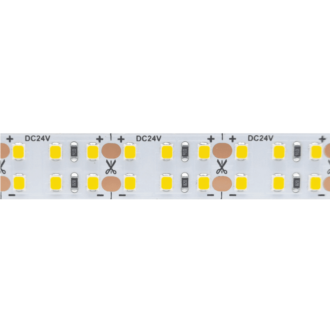 Led Smd Strip 24V Dc 40W/M 3000K 4120Lm/M Ip20 15Mm Cri80 Osram 2835 240Leds/M 3Sdcm 5M Reel 5Yrs