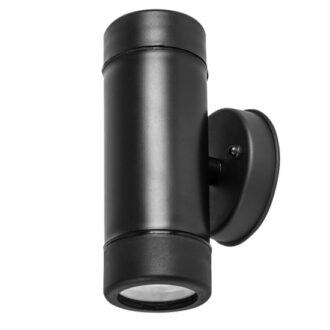 Up-Down Black Pp Wall Light Gu10Max.2X3W Led Ip65