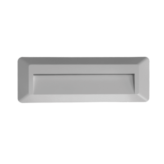 Led Wall Rectangle Luminaire Grey 230V Ac Ip65 2W 3000K 100Lm Ra80