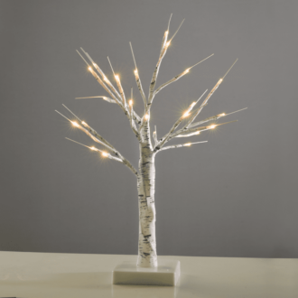 “Snow Tree” Λευκο Δεντρο 24 Led Λαμπακ Μπαταρ(3Xaa) Θερμο Λευκο Ip20 45Cm